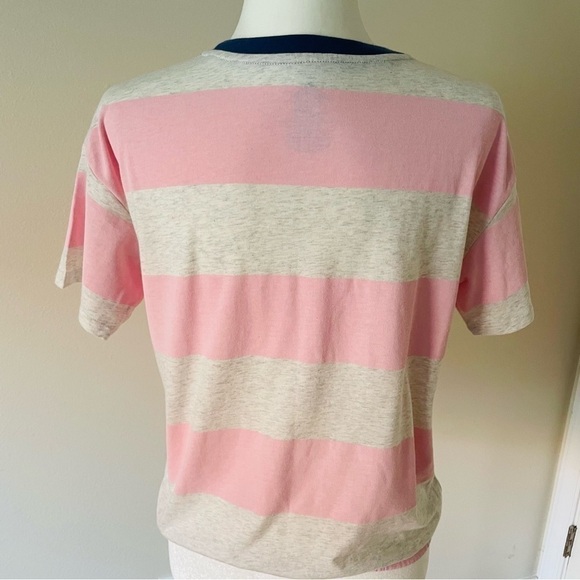 NEW Girls T-Shirt Pink Gray Size 14-16 Wide Elastic at Bottom - Picture 14 of 14